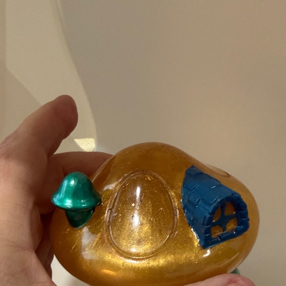 Unique Resin Whimsical Mushroom House Jar - Picture 6 of 10